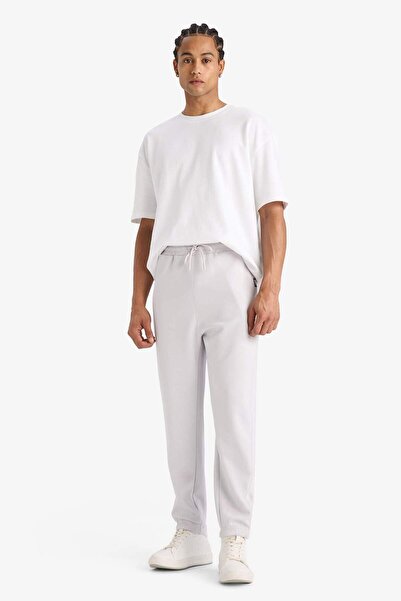 DeFacto Brooklyn Nets Fit NBA - Ανδρικό γκρι παντελόνι πίστας Skuba Jogger C8924ax24au