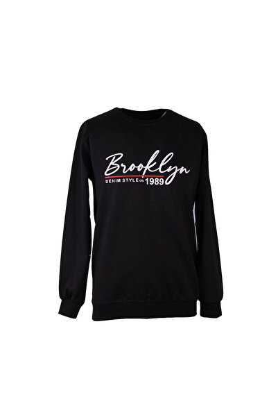 trender 2 Thread Black Men's Sweatshirt Brooklyn 0 Collar