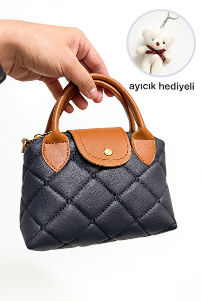 ateş3434 حقيبة يد وكتف صغيرة الحجم بمقبض من الجلد الصناعي للنساء (مع هدية دمي...