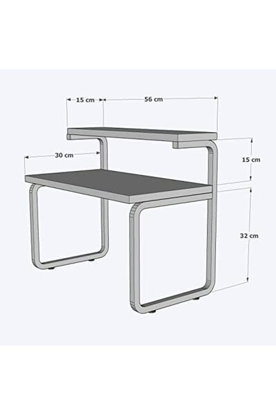 STOREMAX Dehalimited Mutfak Organizer Tezgah Üstü Metal Raflı Mikrodalga Fırı...