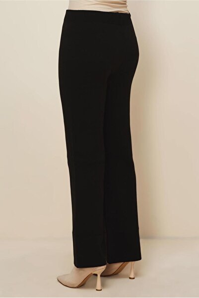 TRENDTESETTÜR Women's Black Knitwear Pants t 3844