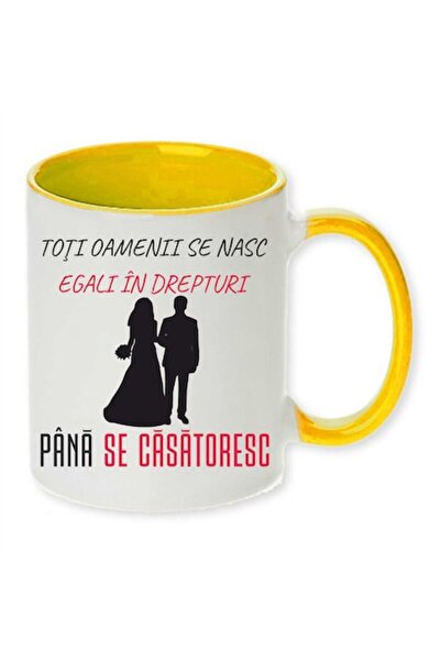 CRD PRINT Personalized ceramic mug with print "All people are born equal...",...