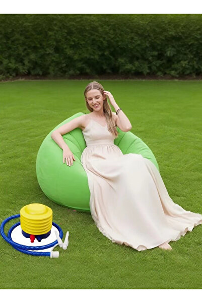 Generic Inflatable sofa single-person air chair outdoor courtyard leisure chair plush air chair