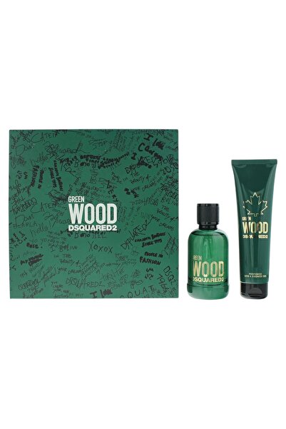 DSquared2 Dsquared 2 Set: Green Wood, Eau de Toilette, For Men, 100 ml + Green Wood, Shower Gel, All