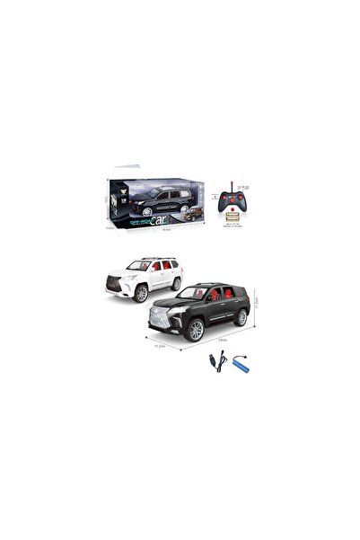 Toysea 1:14 Remote Control Off-Road Car with Lights, 4-Function RC Vehicle with USB Charger for Kids