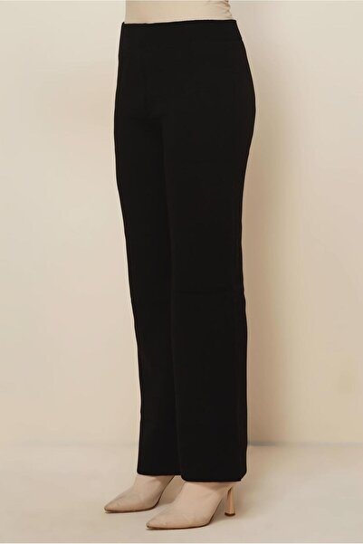 TRENDTESETTÜR Women's Black Knitwear Pants t 3844