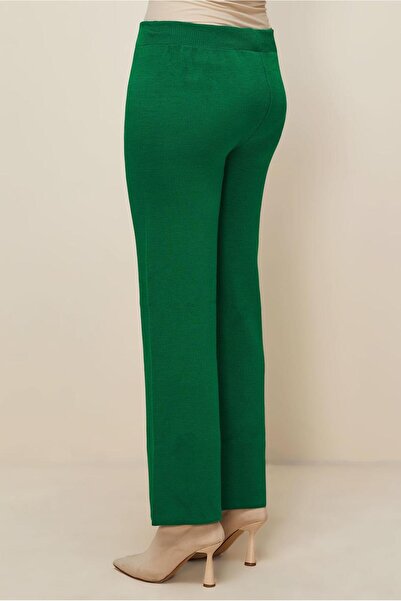 TRENDTESETTÜR Women's Green Knitwear Pants t 3842