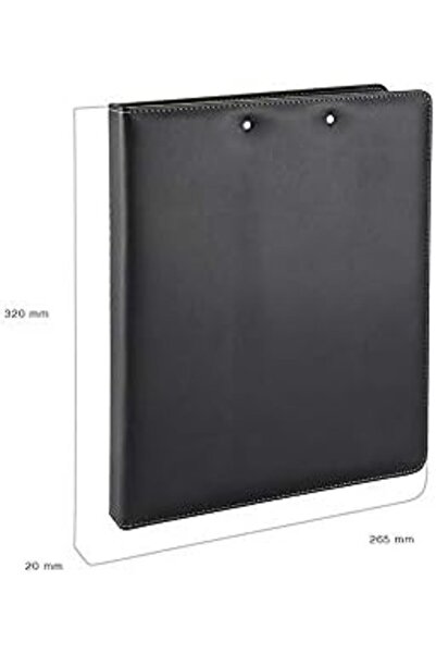 Yıldızan 2K 509S Deri, Sekreterlik ve 4 Halka Mekanizmalı Klasör, Siyah, A4 1...
