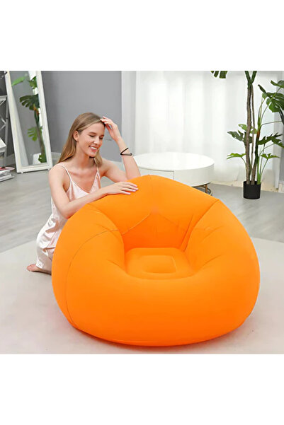 Generic Inflatable sofa single-person air chair outdoor courtyard leisure chair plush air chair