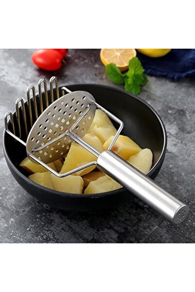 STOREMAX Paslanmaz Çelik Yaylı Patates Ezici - 24,5 cm Patates Presi | Ergono...