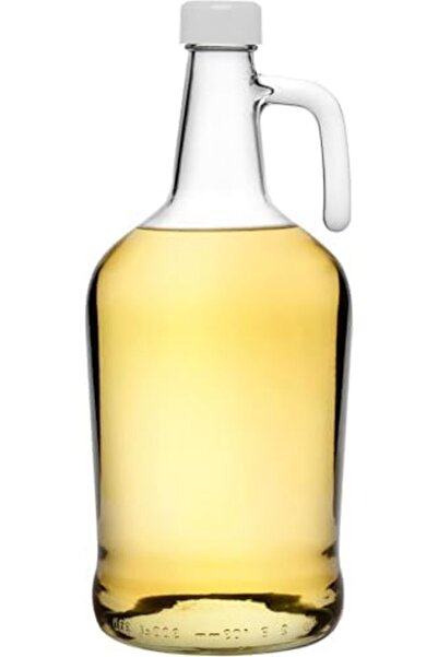 STOREMAX fee 3 Litre Kulplu Cam Galon Şişe Yağdanlık, Plastik Kapaklı Yağlık,...