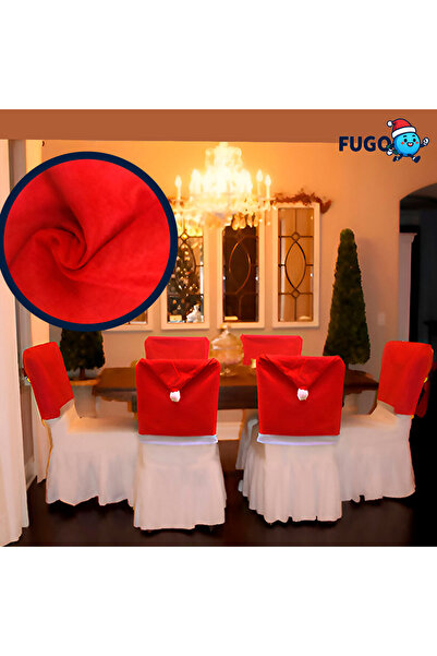 FUGO Christmas Chair Covers - Festive Decoration (Set of 4)