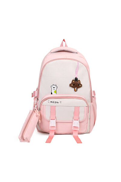 Generic New cute junior and senior high school student backpack, casual simple lightweight dual-shoulder bag