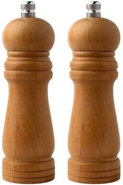 STOREMAX مطحنة توابل خشبية كاملة من الخيزران لطحن الملح والفلفل، حجم متوسط 16...