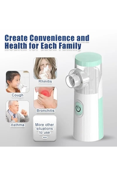 Biki Ultrasonic Inhaler Mesh Nebulizer Rechargeable 18ml Rechargeable