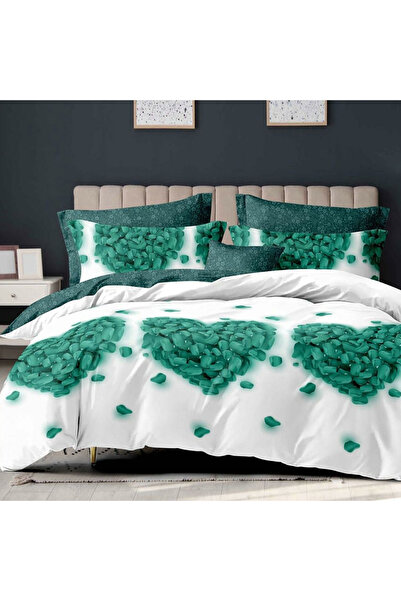 Patul Fine Cotton Linen, Sulphur, Double Bed, 2 Persons, 6 Pieces