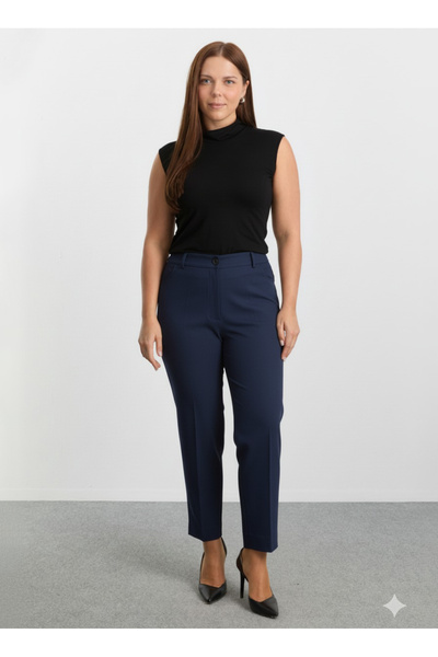 Selen Lacivert Kadın Normal Pantolon 25KSL5503
