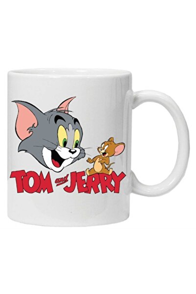 CRD PRINT Personalized Tom and Jerry Print Mug, CRD PRINT, 330ml, White