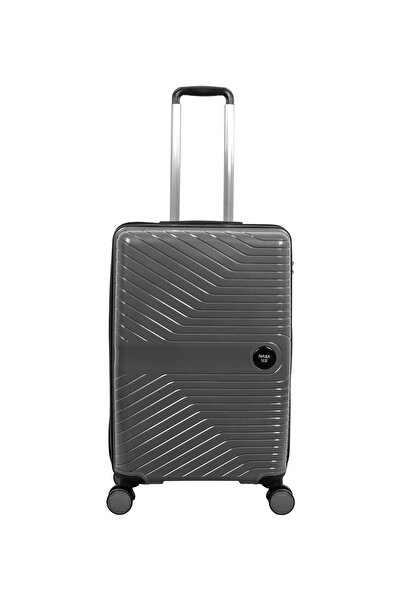 NASA U S Nasa U.s Antrasit Çekçekli Sert Valiz NASA U.S PP ANTRASİT BÜYÜK BOY VALİ