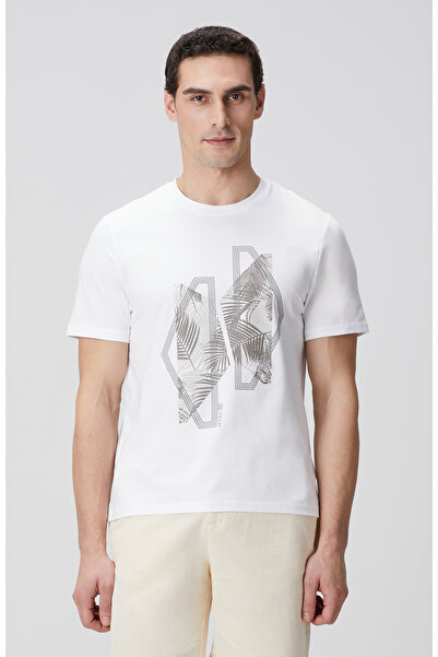 Network N-Tech Beyaz Baskılı T-shirt