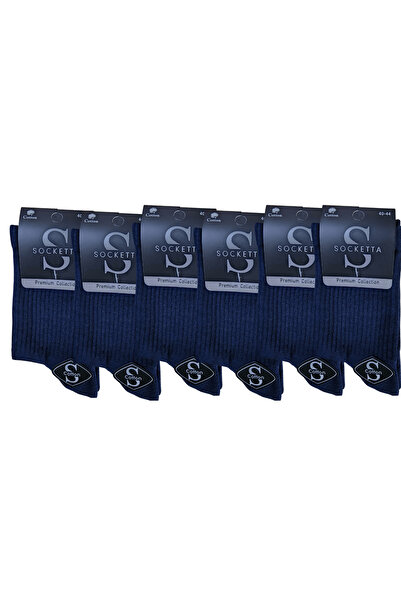 Socketta Men's Sports Stitch-Free Towel Sole 6-Piece Premium Tennis Socks