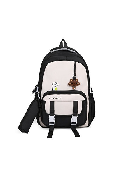 Generic New cute junior and senior high school student backpack, casual simple lightweight dual-shoulder bag