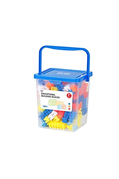 Toysea My First Blocks 81-Piece Building Set, Large Educational Bricks in Zipper Bag for Kids 3+