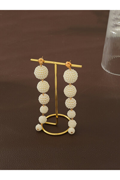 Take Two By Styli Faux Pearl Tassel Earrings