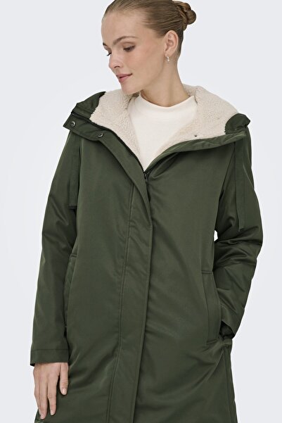 ONLY Women's / Girls' Khaki Coat Model Code: (15353713) Onlfelına Life Parka Otw