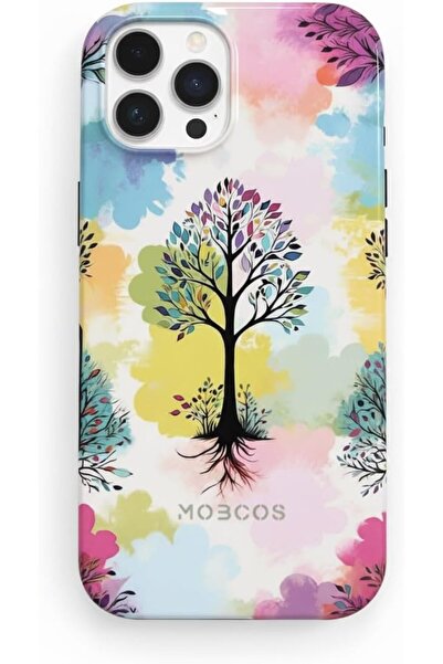 Mobcos غطاء حماية هجين من طبقتين لهاتف iPhone 16 Pro / 16 Pro Max - Vibrant R...