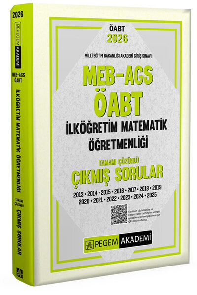 Pegem Akademi Yayıncılık 2026 MEB AGS ÖABT İlköğretim Matematik Öğretmenliği ...