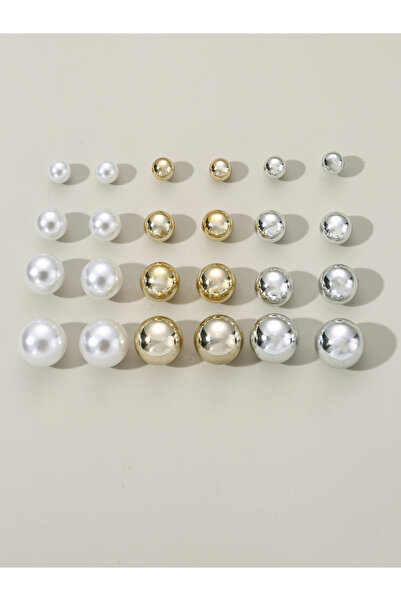 Take Two By Styli Set of 12 - Pearl Stud Earring