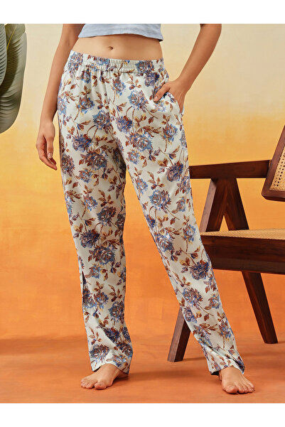 Clovia By Styli Floral Print Rayon Pyjama