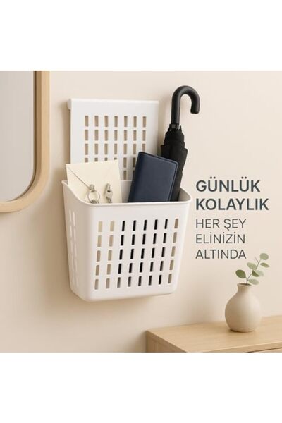 STOREMAX Asmalı Dolap Düzenleyici – Askılı Çok Amaçlı Plastik Organizer Sepet...
