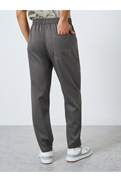 Take Two By Styli Men Solid Drawstring Waist Straight Leg Pants