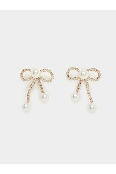 Styli Pearl Ribbon Earrings