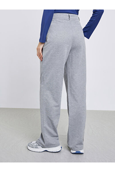 Styli Grey Wide Leg Casual Pants