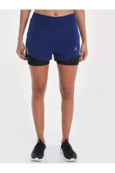 Wizard By Styli Blue 2 in 1 Running Shorts