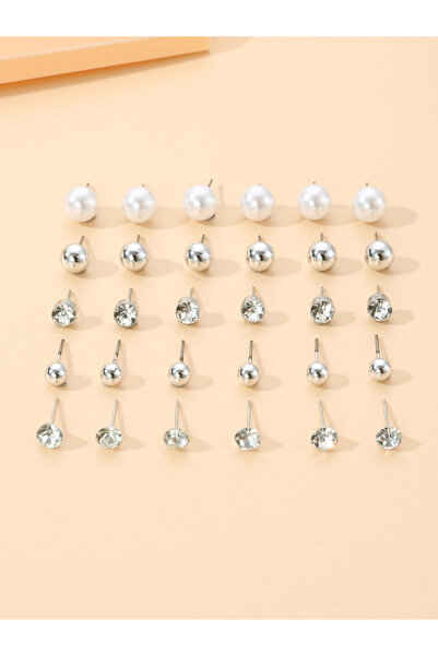 Take Two By Styli Set of 15 - Rhinestone Earrings