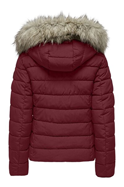 ONLY Women / Girls Burgundy Coat Model Code: (15304778) Onlnewluna Quilted Jacket Cc Otw