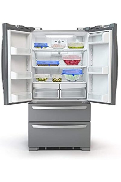 STOREMAX 6 ADET Silikon Streç Kapak, Dört Özellikli Yeniden Kullanılabilir Si...