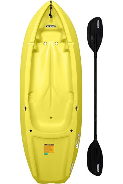 LifeTime 6 ft (1.8m) 1-Man Wave Youth Kayak with Bonus Paddle (Yellow)