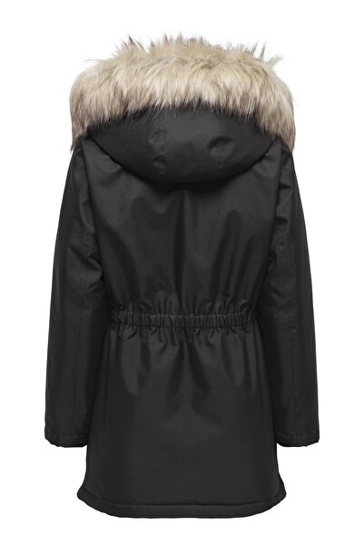 ONLY Women's / Girls' Black Coat Model Code: (15370930) Onlmathılda Winter Fur Parka Otw