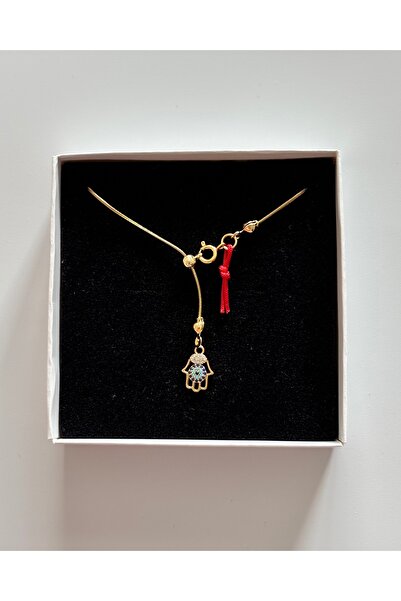 acc swen Fatma Ana Eli Hamsa Gold Color Elevator Pendant Stone Y Necklace 316...