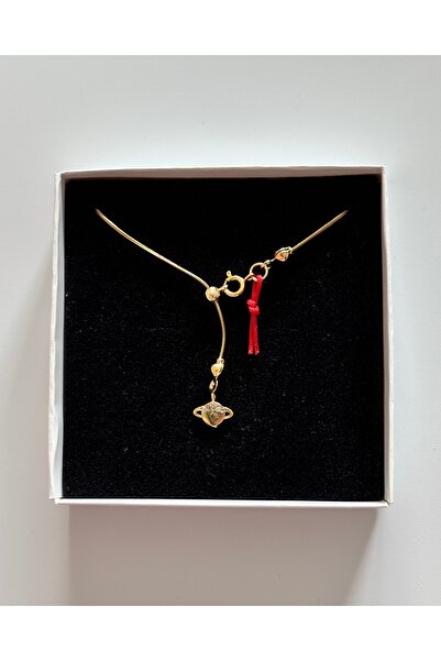 acc swen قلادة ذهبية اللون على شكل كوكب مع حجر كريم، قلادة من الفولاذ 316L بت...