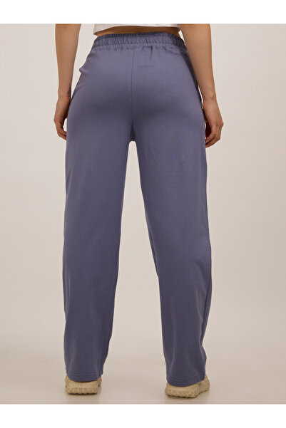 Outzidr By Styli Blue Side Cut And Sew Printed Joggers