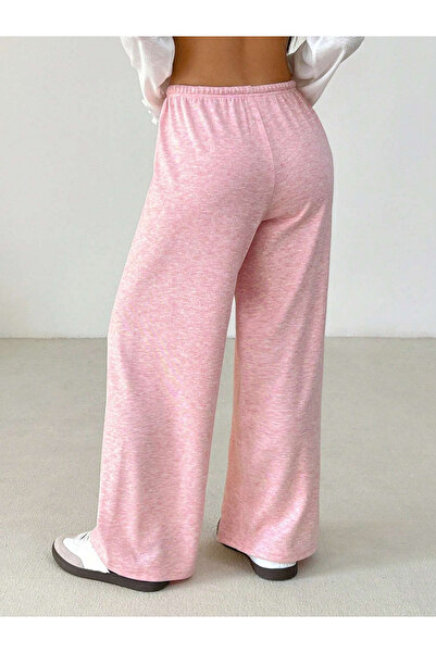 Take Two By Styli Solid Elastic Drawstring Waist Wide Leg Pants