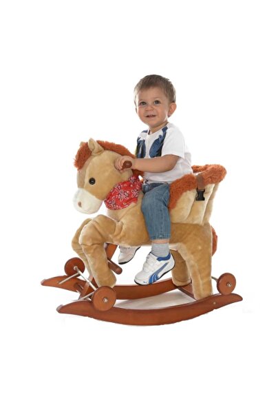RCO Rocking Horse with Backrest, Wheels and Sounds RCO®, Cream, WJ5811B