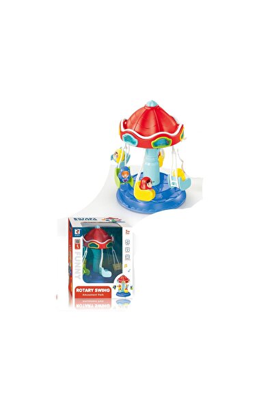 Toysea لعبة أرجوحة دوارة تعمل بالبطارية مع موسيقى وأضواء ومجموعة ألعاب ترفيهي...