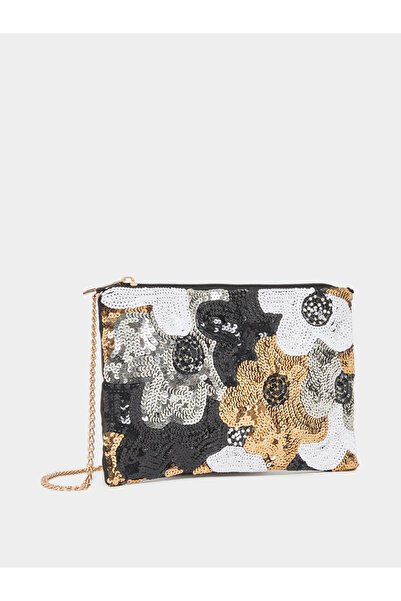 Styli Sequined Embellished Clutch Bag